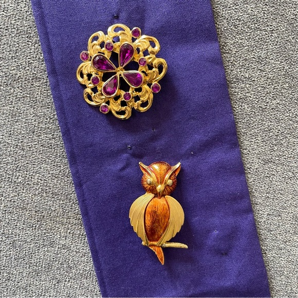 Lot of vintage ‘80s and ‘90s brooches - Picture 1 of 6